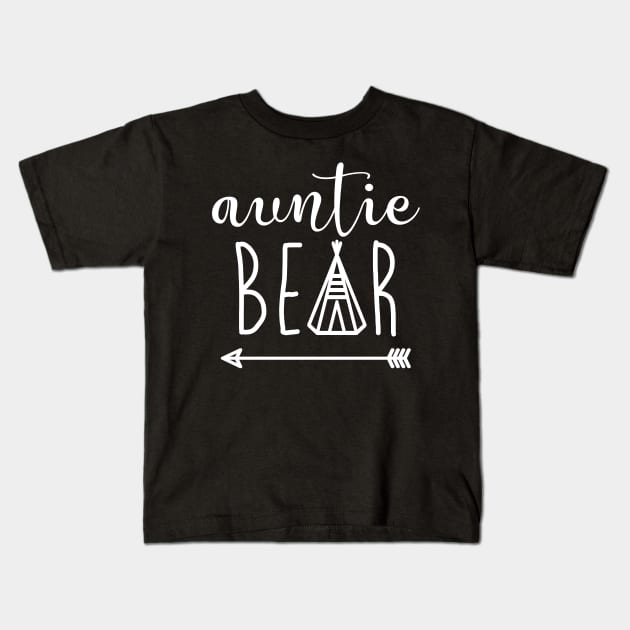 Auntie Bear - Indian Teepee Arrow Kids T-Shirt by joshp214